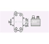 AVA Clever Choice MS3686 Automatic Transmission Oil Cooler Fits Mercedes-Benz