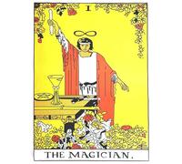 AVA Collections 220x140 cm Tarot Wall Hanging Psychedelic Tapestry Home Living Room Decor Asthetic Boho Trippy Twin Tapestries Wall Art Hippie Bohemian Tapestry (Tarot- Magician)