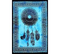 AVA Collections DREAM CATCHER Wall hanging poster Mandala Tapestry Tie Dye Print Cotton Poster 40x30 inches (Blue)