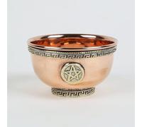 AVA Collections Small Altar Witchcraft Serving, Offering or Smudging Bowl, Magic Accessory for Wicca Potions (Pentagram Bowl)