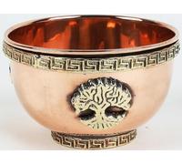 AVA Collections Small Altar Witchcraft Serving, Offering or Smudging Bowl, Magic Accessory for Wicca Potions (Tree of Life Bowl)