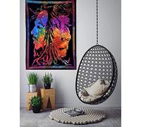 AVA Collections The Bob Lion Face Bohemian Boho Room Dorm Decor Hippie Tapestry Rasta Psychedelic Tapestries Cotton Wall Hanging Decoration (5)
