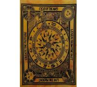AVA Collections Yellow CELTIC CYCLE OF AGES Wall Tapestry Cotton Tie dye Wall Hanging Decoration Boho Hippie Table cover Picnic Sheet Yoga Mat 40 x 30 inches(Yellow, Cycle of Ages)