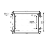 AVA COOLING SYSTEMS AI2236 Engine radiator