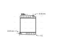 AVA Coolant Radiator AU2013 for ROVER MINI (1991) 1.3 etc