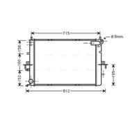 PRASCO AU2152 Engine radiator