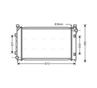 AVA COOLING SYSTEMS AU2163 Engine radiator