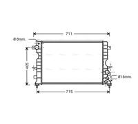 AVA COOLING SYSTEMS AU2165 Engine radiator