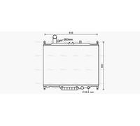 AVA COOLING SYSTEMS AUA2225 Engine radiator