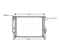 AVA COOLING SYSTEMS BW2144 Engine radiator
