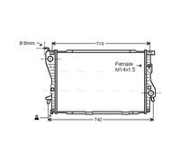 AVA COOLING SYSTEMS BW2202 Engine radiator