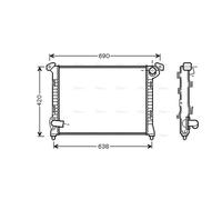 PRASCO BWA2314 Engine radiator