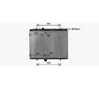 AVA COOLING SYSTEMS CN2334 Engine radiator