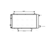 AVA Coolant Radiator CNA2073 for CITROËN C15 (1985) 1.8 etc