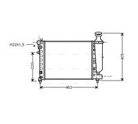 PRASCO CNA2115 Engine radiator