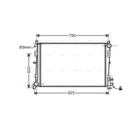 AVA COOLING SYSTEMS CR2092 Engine radiator