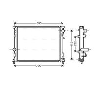 AVA COOLING SYSTEMS CR2097 Engine radiator