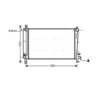 AVA COOLING SYSTEMS CRA2080 Engine radiator