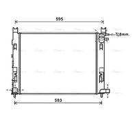 AVA Coolant Radiator DAA2007 for Dacia Lodgy (2012) 1.6