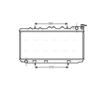 AVA Coolant Radiator DN2114 for NISSAN 100NX (1990) 2.0 GTI etc