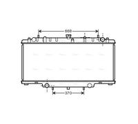 AVA Coolant Radiator DN2246 for NISSAN PATROL GR (1998) 2.8 TDIC etc