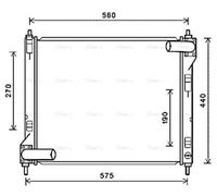 AVA COOLING SYSTEMS DN2354 Engine radiator
