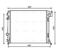 AVA COOLING SYSTEMS DN2424 Engine radiator