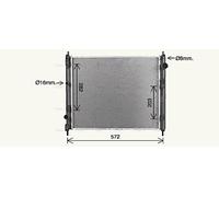 AVA COOLING SYSTEMS DN2477 Engine radiator