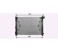 AVA COOLING SYSTEMS DN2480 Engine radiator