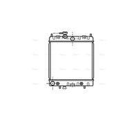AVA Coolant Radiator DNA2131 for NISSAN MARCH (1993) 1.3 etc