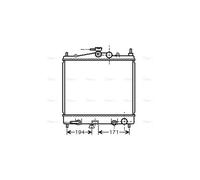AVA Coolant Radiator DNA2248 for Nissan Micra (2003) 1.2