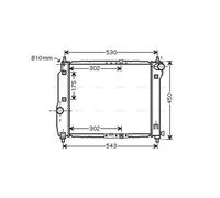 PRASCO DWA2066 Engine radiator