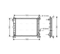 AVA COOLING SYSTEMS FD2263 Engine radiator