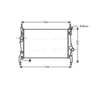 AVA COOLING SYSTEMS FD2404 Engine radiator