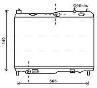AVA Coolant Radiator FD2442 for Ford Fiesta (2009) 1.6 TDCi