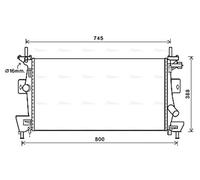 AVA COOLING SYSTEMS FD2475 Engine radiator