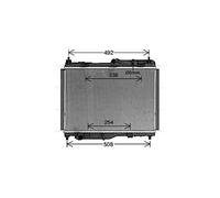 AVA Coolant Radiator FD2681 for FORD FIESTA (2017) 1.5 TDCI etc