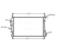 PRASCO FDA2376 Engine radiator
