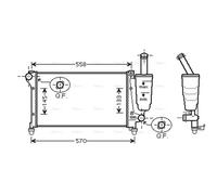 PRASCO FT2291 Engine radiator
