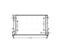 PRASCO FT2390 Engine radiator