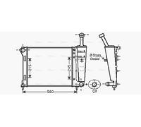 PRASCO FTA2345 Engine radiator