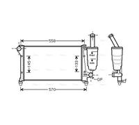 PRASCO FTA2368 Engine radiator
