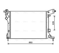 AVA Coolant Radiator FTA2413 for Fiat 500L (2013) 1.4