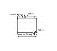 AVA Coolant Radiator HD2161 for Honda Jazz (2002) 1.3 IDSI