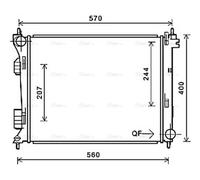 PRASCO HY2274 Engine radiator