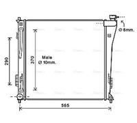PRASCO HY2305 Engine radiator