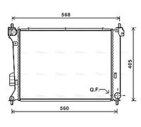 PRASCO HY2309 Engine radiator
