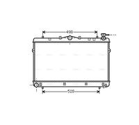 AVA Coolant Radiator HYA2043 for HYUNDAI COUPE (1996) 1.6 etc