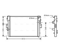 PRASCO IVA2057 Engine radiator