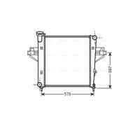 AVA COOLING SYSTEMS JE2042 Engine radiator